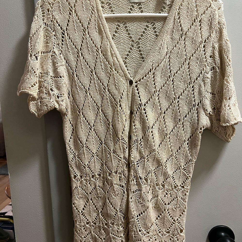 GAP Cream Knit Women's Cardigan